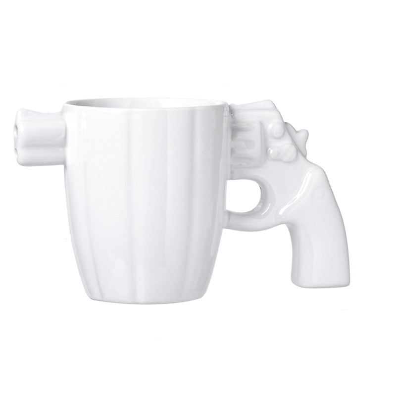 Design-Tasse mit ultra-originalem Pistolenhenkel 