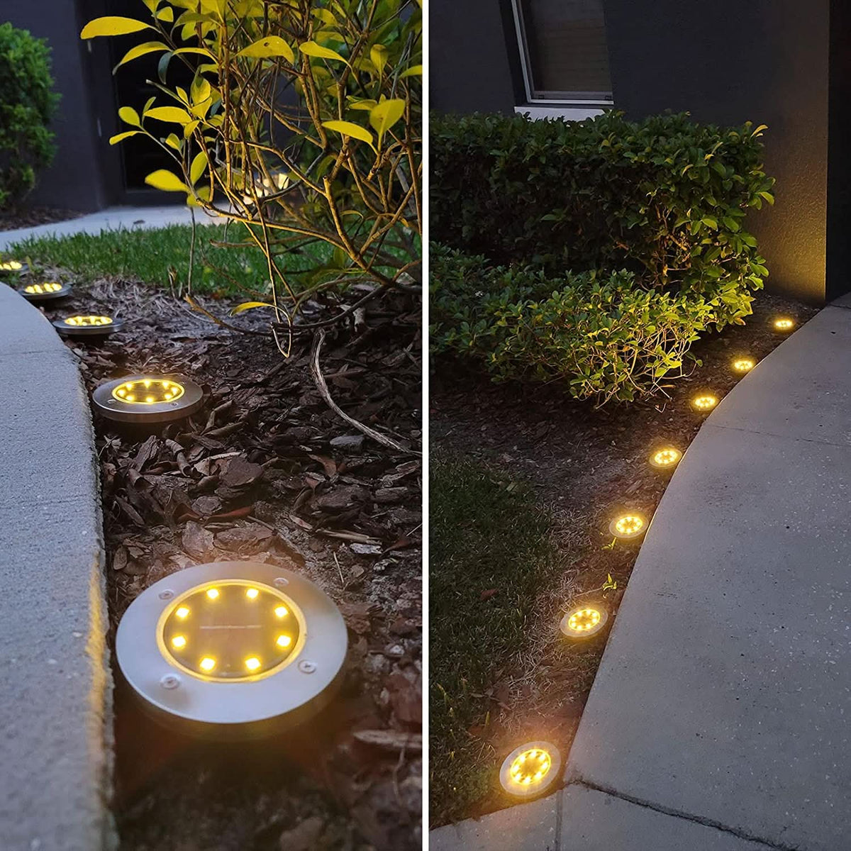 Dekorative Solarlampe für Außenwege (x4) 