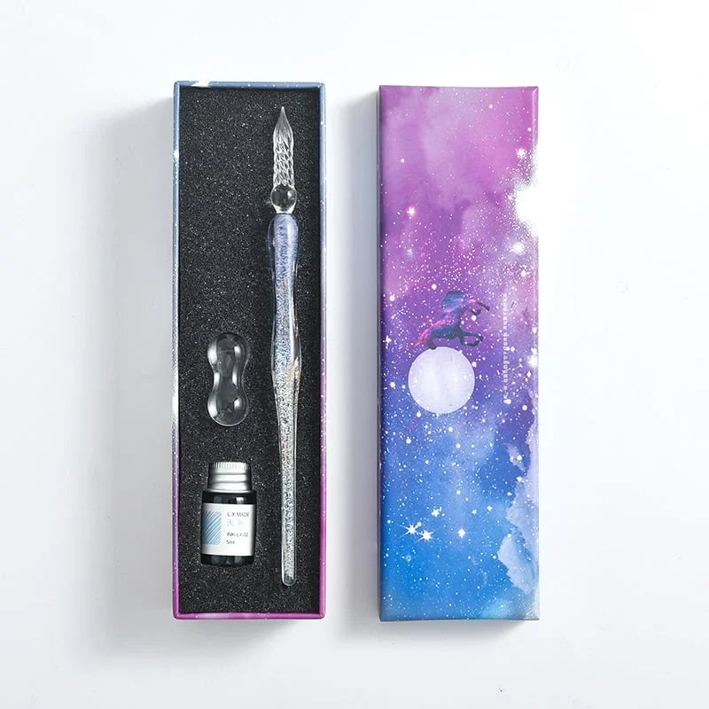 Schreiben Sie mit Eleganz dank des in Glas getauchten Stifts 