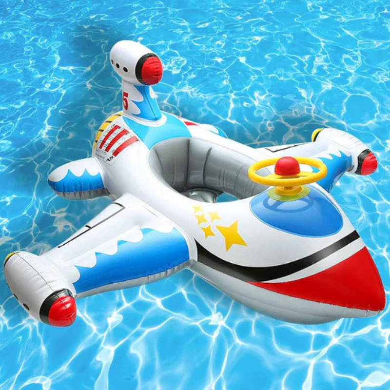 Boya infantil estilo avión para jugar en el agua 