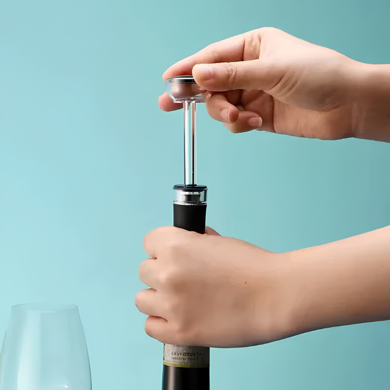 Tire-bouchon vin 2 en 1 – ouverture rapide avec coupe-capsule