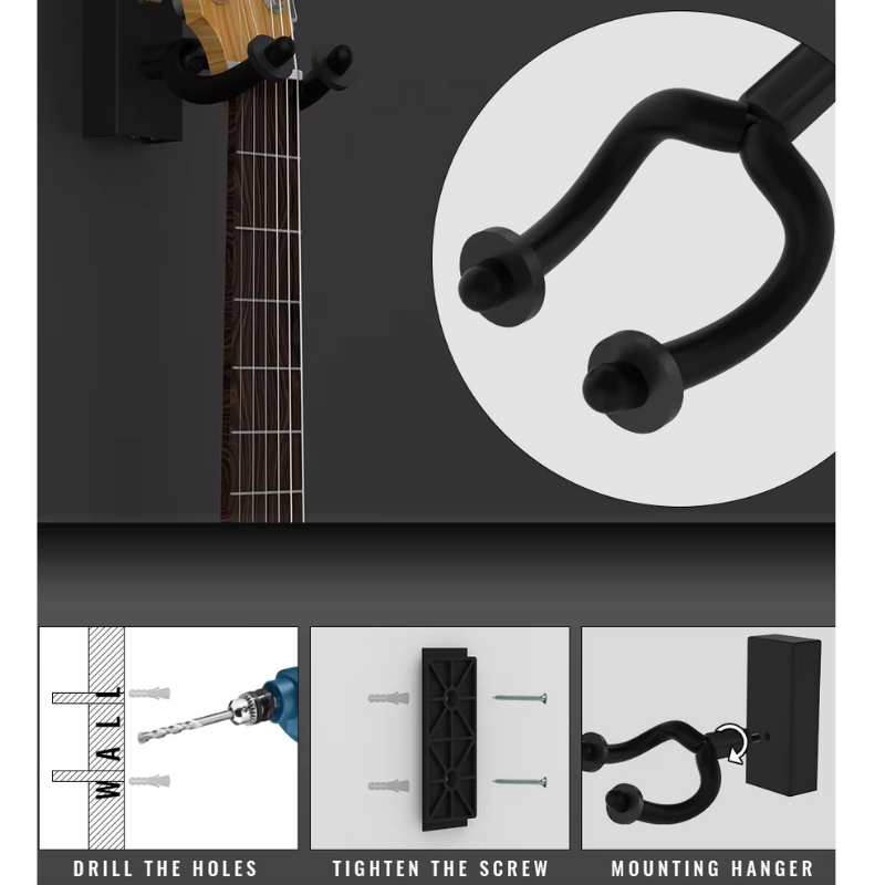 Veggfeste for LED til gitar – Lys opp instrumentet ditt 