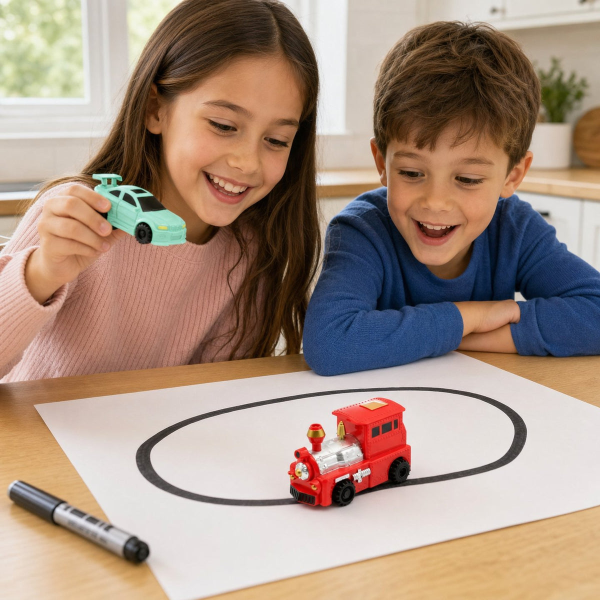 Magické auto, které následuje vaše kresby jako kouzlem 