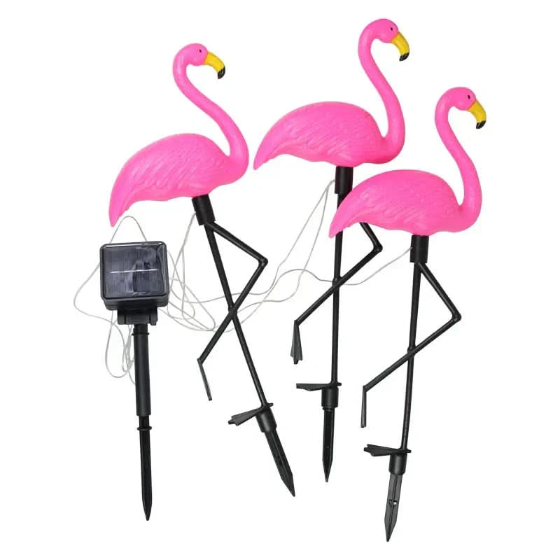 Flamingo Rosa luminoso solare – Giardino magico di notte 