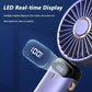 Powerful mini fan with smart LED display 