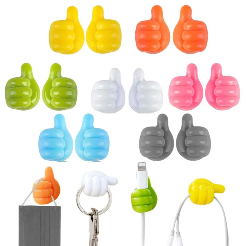 Smart kroge til kabler, børster, høretelefoner og mere (x10) 