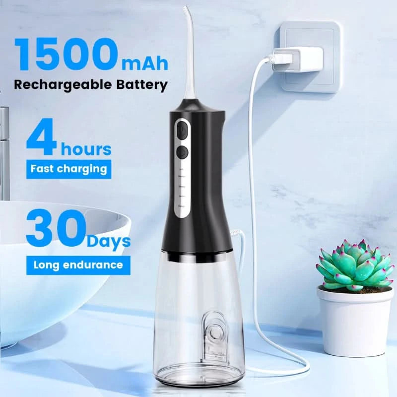 Wiederaufladbares Hydropulse-Gerät für Zahnpflege 