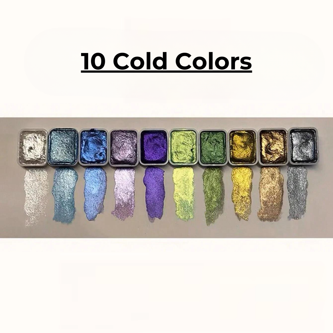 Acuarelă perlată pro – Strălucire intensă și nuanțe strălucitoare 