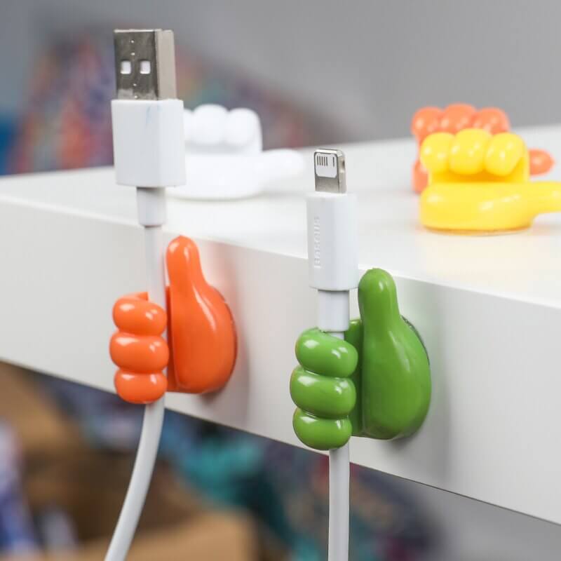 Smart kroge til kabler, børster, høretelefoner og mere (x10) 