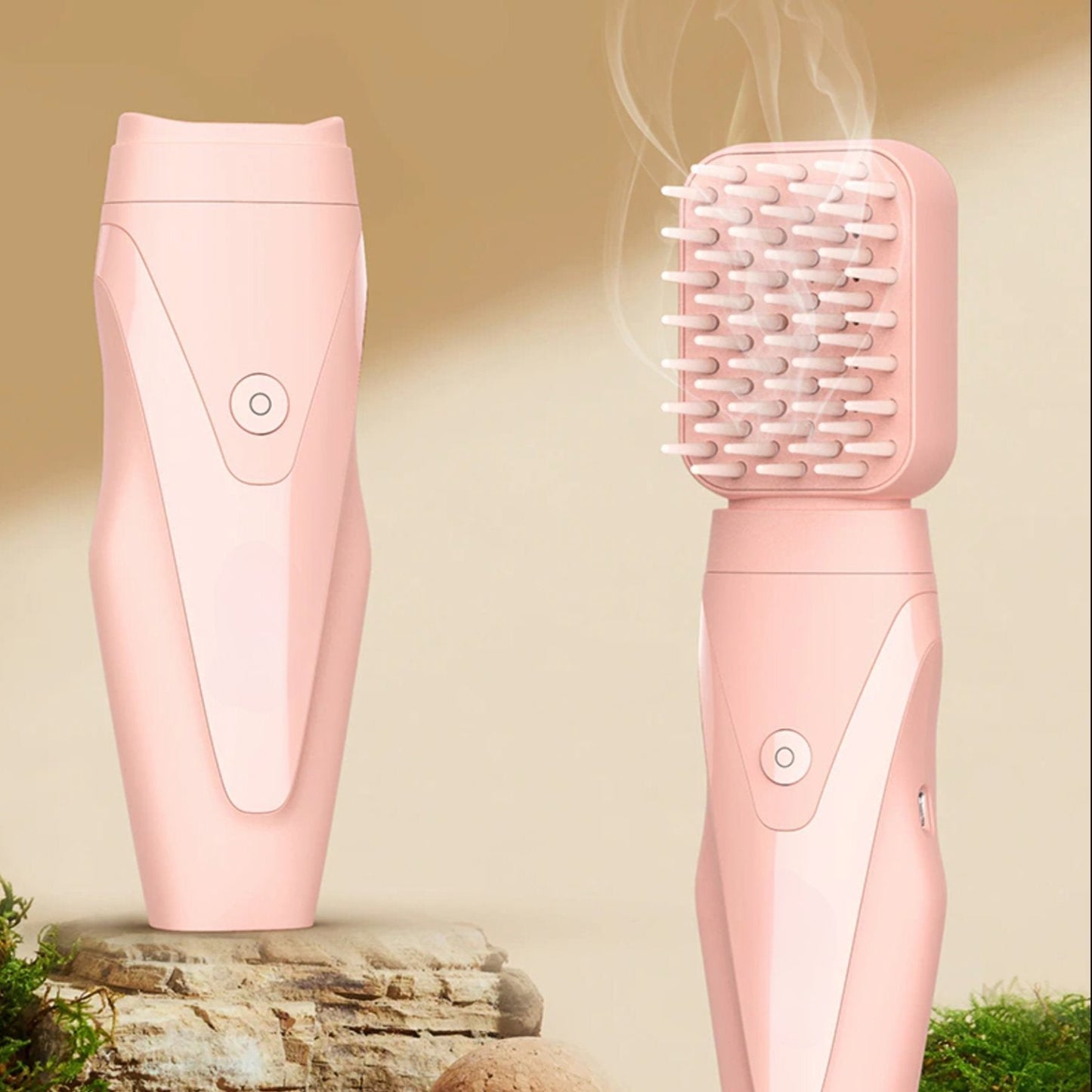 Brosse chauffante vapeur pour des cheveux lisses parfaits